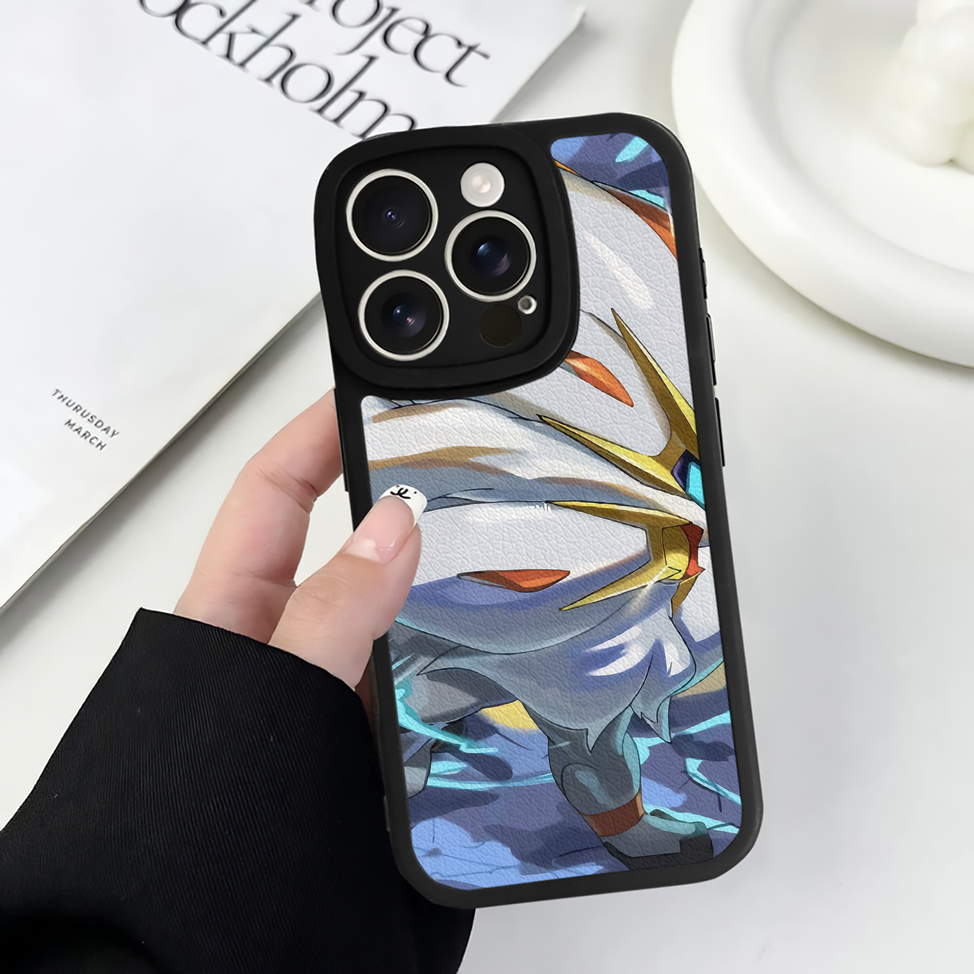 （画像用） ポケットモンスター Pokémon 【iPhone 16シリーズ対応】シリコンスマホケース（レザー調） 材質：シリコン